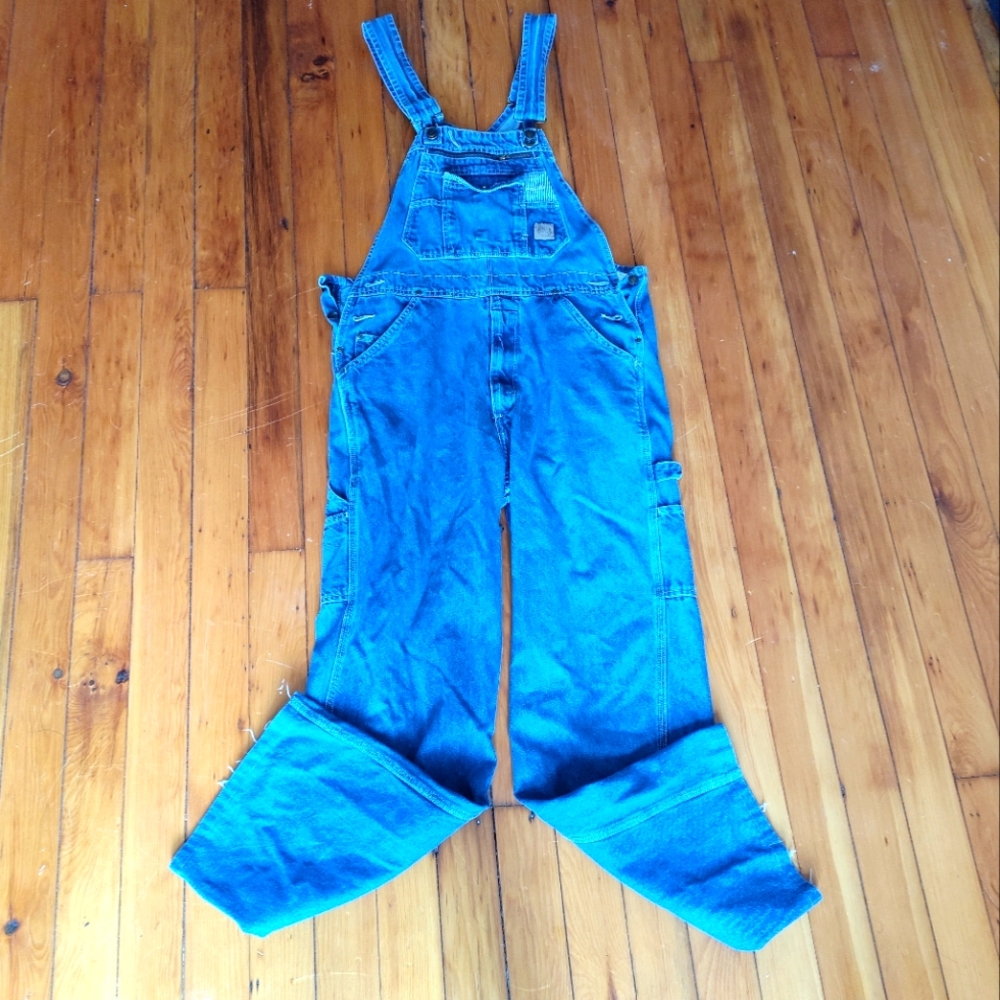 Berne blue denim overalls